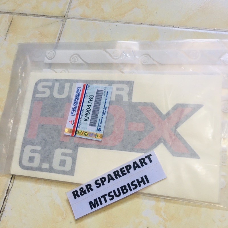 สติ๊กเกอร์ HDX ดั้งเดิม / การเขียน HDX ดั้งเดิม / สติ๊กเกอร์ super HDX 6.6 ORIGINAL KM904769