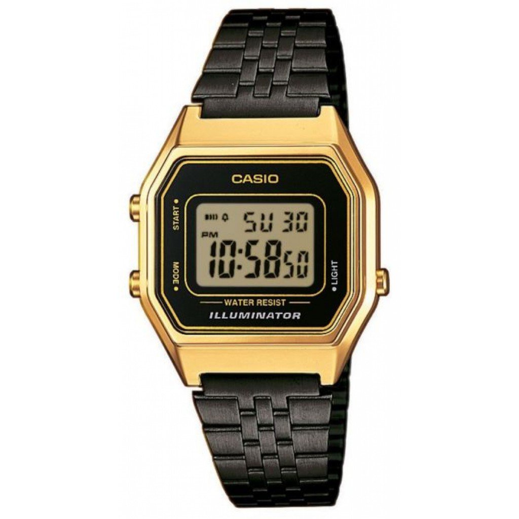 ใหม่LA680WEGB-1ADFสีดำทอง นาฬิกา คาสิโอ Casio STANDARD DIGITAL Vintage Black&amp;Gold