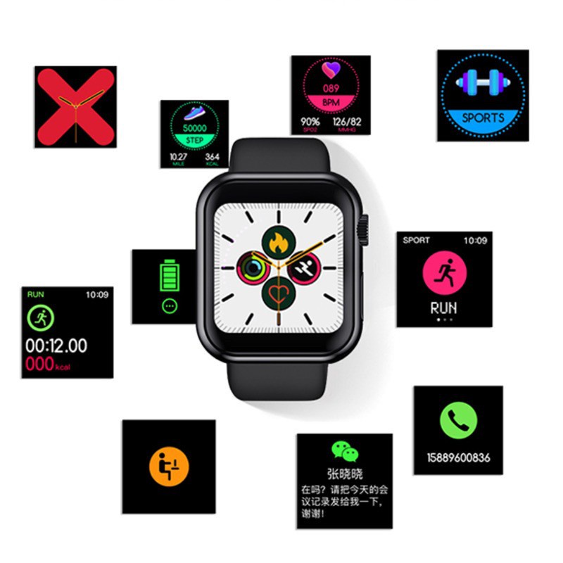 ◆✾✖[พร้อมส่ง]⚡️ใหม่⚡️ Smart Watch D28 นาฬิกาอัจฉริยะ จอสี ทัชสกรีน แจ้งเตือนไทย นับก้าวเดิน วัดหัวใจ