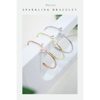 Sparkling bracelet 💎 กำไลข้อมือลูกคุณหนู เรียบหรูสวยหวาน กำไลเงิน กำไลเล็ก กำไลน่ารัก - Mottashop