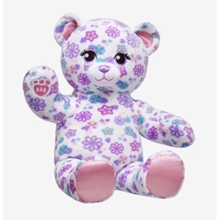 ตุ๊กตาบิ้วอะแบร์ ตุ๊กตาหมีลายดอกไม้ Time For Tea Bear ⭐️Build-A-Bear Workshop⭐️🇺🇸สินค้ามือสองนำเข้าจากอเมริกา✈️