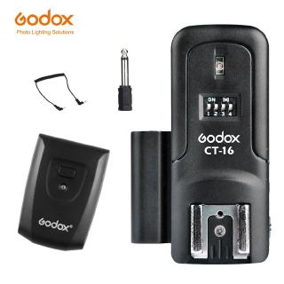 Godox CT-16 เครื่องส่งสัญญาณวิทยุแฟลชไร้สาย 16 ช่อง และตัวรับสัญญาณ 2 ชิ้น สําหรับ Canon Nikon Pentax