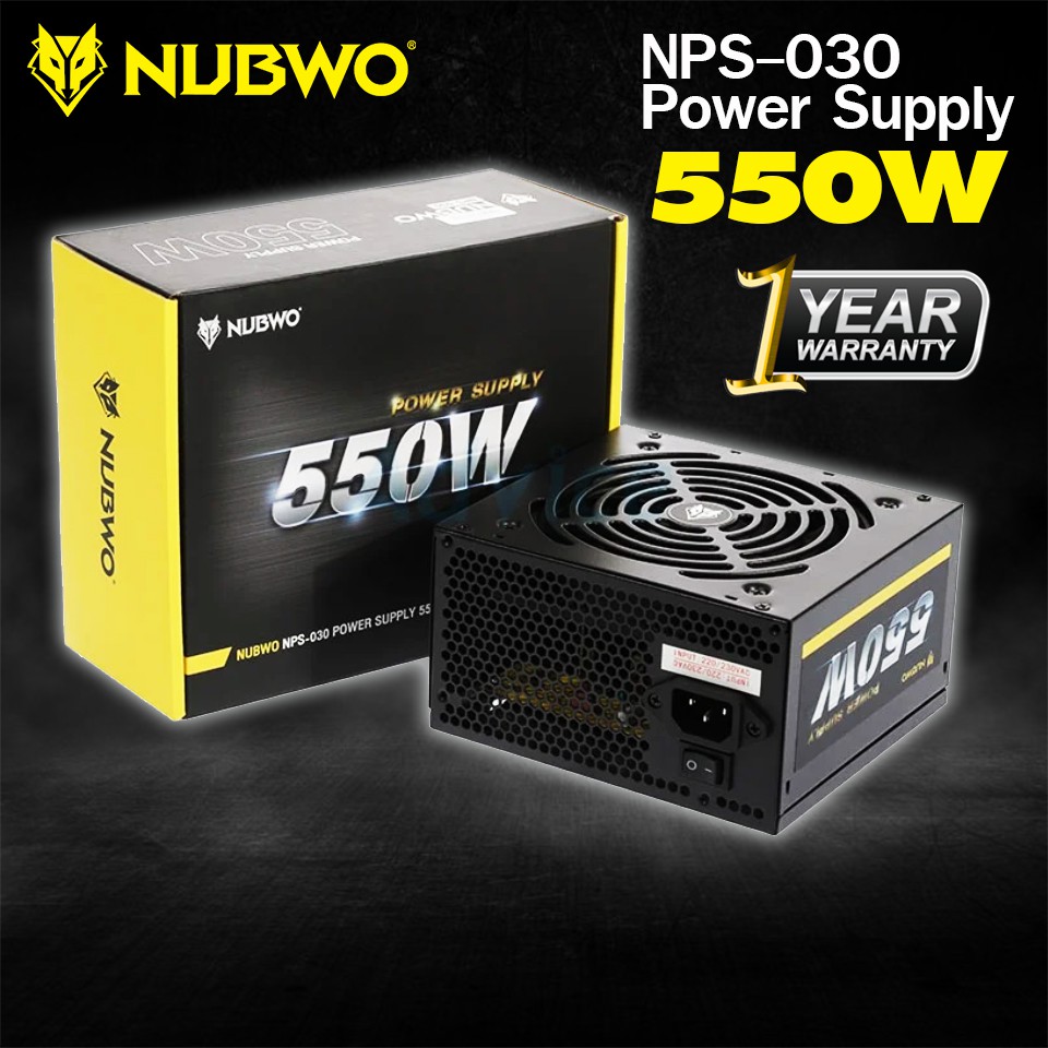 POWER SUPPLY NUBWO LEAGUE NPS-030 550Wรับประกันศูนย์2ปี