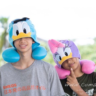 หมอนรองคอมีหมวก โดนัลด์ดั๊ก&amp; เดซี่ดั๊ก (Donald Duck&amp;Daisy)