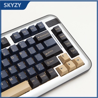 173 คีย์ Blue Samurai Keycaps Cherry Profile ABS Double Shot เชิงกล คีย์บอร์ด Keycap