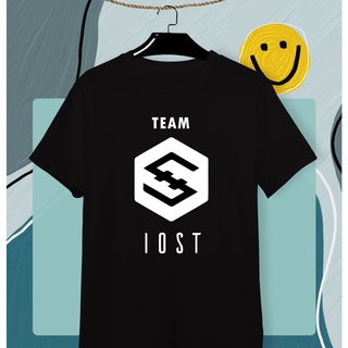 To the Moon 🚀🌕 IOST เสื้อยืดลายเหรียญคริปโต  Cryptocurrency  ผ้า Cotton 💯 ใส่สบาย สีสันสดใส สกรีนแบบ DTG