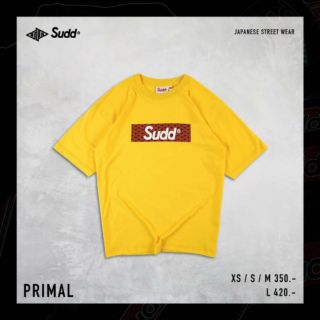 Sudd® เสื้อยืดโอเวอร์ไซส์ รุ่น Primal สีเหลือง