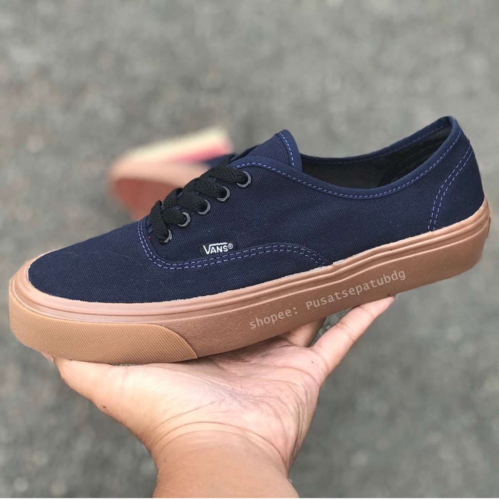 Vans Authentic Navy Gum Shoes