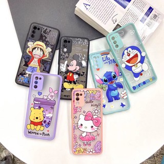 เคสหลังกันกล้องสกรีนลายการ์ตูนสำหรับรุ่นOPPO-A15-A53-A92-A93-A92020-Reno4/4G-A31-F11PRO-Realme5/C3-A73