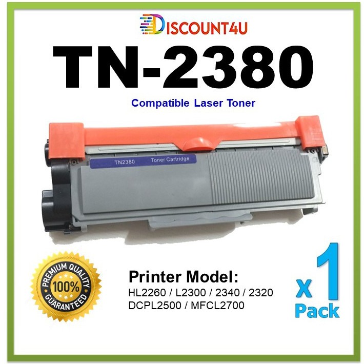 Discount4u Toner สินค้าเทียบเท่า TN2380 /TN-2380/TN-2360/2360 For  HL-L2320D /HL-L2360DN /HL-L2365DW