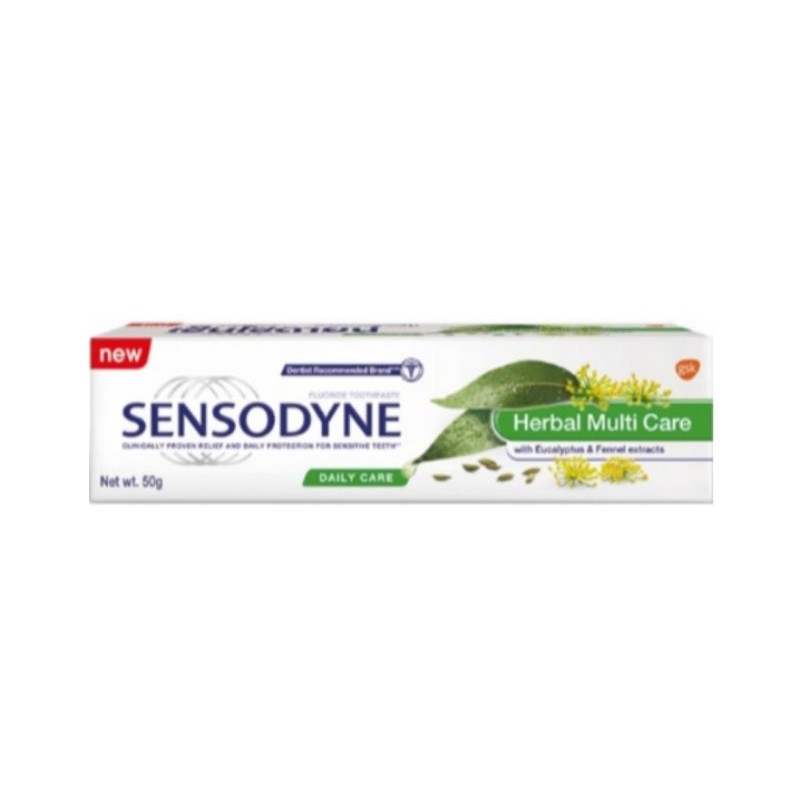 Sensodyne toothpaste Herbal Multi Care 50g เซนโซดายน์ ยาสีฟัน เฮิร์บเบิ้ล มัลติ แคร์ 50 กรัม