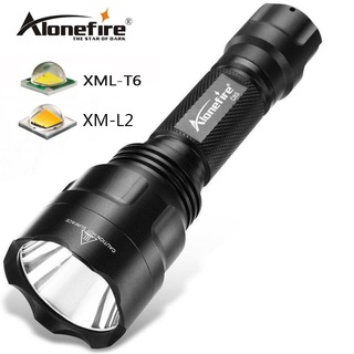 Alonefire C8s XM-L T6 L2 ไฟฉาย LED 4000 Lumens 5 โหมด กันน้ํา สําหรับตั้งแคมป์