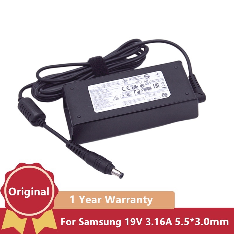 Samsung NP350E7C-A04UK แล็ปท็อป AC Adapter Charger Original API1AD02 AD-6019 19V 3.16A 60W (5.5*3.0 