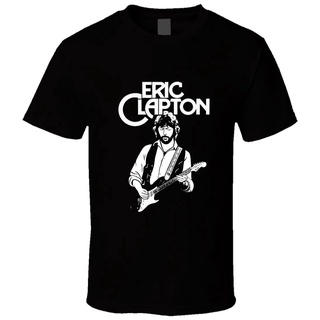 คอตต้อนคอกลมเสื้อยืดแขนสั้น คอกลม พิมพ์ลาย Eric Clapton คุณภาพสูง สําหรับผู้ชายS-5XL