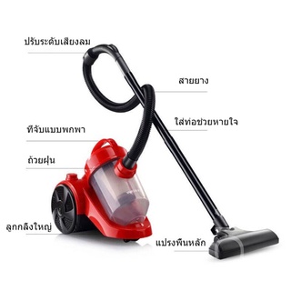 NEWMINE เครื่องดูดฝุ่น เครื่องดูดฝุ่นในบ้าน กำลังไฟ 1,000 วัตต์ ความจุ 2 ลิตร ขนาด 31x 42 x 25 ซม