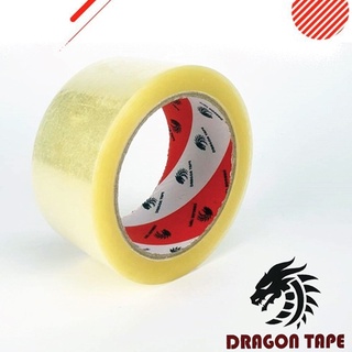 เทปใส OPP เทป (Dragon Tape) กว้าง 2 นิ้ว ยาว 100 หลา หนา 38 ไมครอน สีใส/สีชา