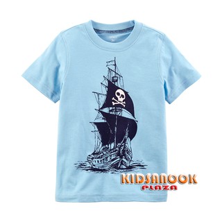 [แท้]CT385 เสื้อ Carter รุ่น Pirate Ship Jersey Tee (สำหรับเด็กอายุ 2-7 ปี) เสื้อยืด เนื้อดี นิ่มมาก ใส่สบาย