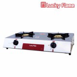 เตาแก๊สหัวคู่ แบบตั้งโต๊ะ Lucky Flame AT102