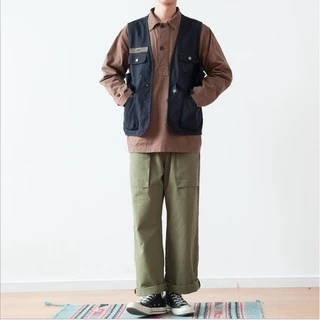 MNO.9 Camping vest 302 เสื้อกั๊กผู้ชาย แคมป์ปิ้ง แขนกุด มีซิปหน้า เดินป่า เที่ยวเขา