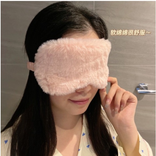 หน้ากากปิดตา ผ้าซาติน ขนเฟอร์ แบบนิ่ม หรูหรา สําหรับผู้ใหญ่ - รูปที่ 5