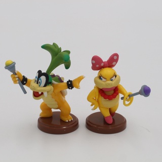 กาชาปอง โมเดลมาริโอ หัวหน้าเต่า อิกกี้(Iggy Koopa) และ เวนดี้(Wendy O. Koopa) Nintendo Super Mario Choco Egg