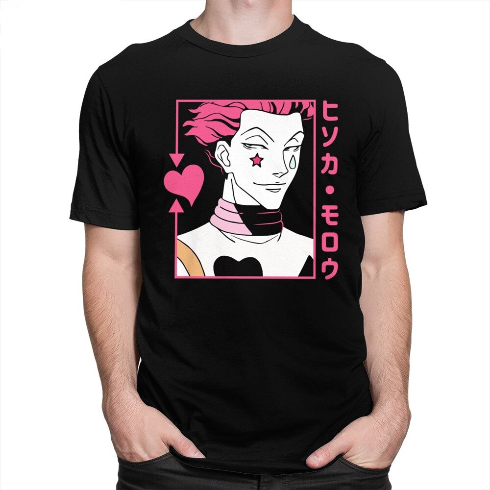 T เสื้อ Hunter X Hunter Hisoka Morow Hunter X Hunter Killua Zoldyck ญี่ปุ่นอะนิเมะ Hisoka Joker ผ้าฝ