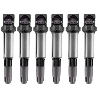 6Pcs Ignition Coil For-BMW-3 5 7 Series X3 X5 X7 E46 E60 E65 Coil Ignition 0221504100 12137551260 12131712219