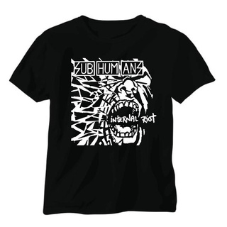 Tee เสื้อยืดชาย เสื้อยืดวง Subhumans / พังก์ร็อคเพลง Distro Tshirt เสื้อผ้าสําหรับผู้ชาย nw.