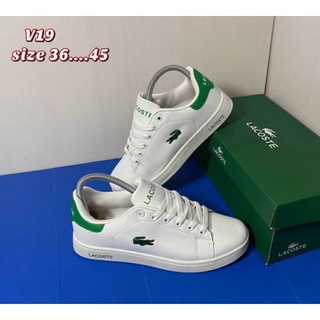 🔥รองเท้าผ้าใบ Lacoste ชาย-หญิง สำหรับใส่เที่ยว ใส่ทำงานหรือเล่นกีฬา 🌈สินค้าตรงปรก 💯% พร้อมส่ง 🌈เก็บเงินปลายทาง✨✨