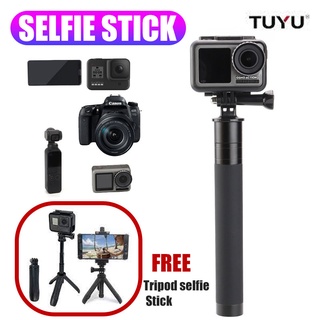 NEW 2022 TUYU Tripod Selfie Monopod  stickไม้เซลฟี่ Monopod สำหรับ มือถือ Action camera GOPRO Insta360