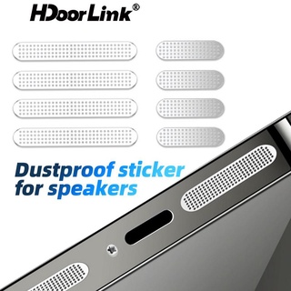 Hdoorlink 8 ชิ้น โทรศัพท์ ลําโพง ตาข่าย ป้องกันฝุ่น ฟิล์มป้องกัน โทรศัพท์มือถือ กันฝุ่น สติกเกอร์ตาข่าย โทรศัพท์มือถือ อุปกรณ์เสริมฝุ่น