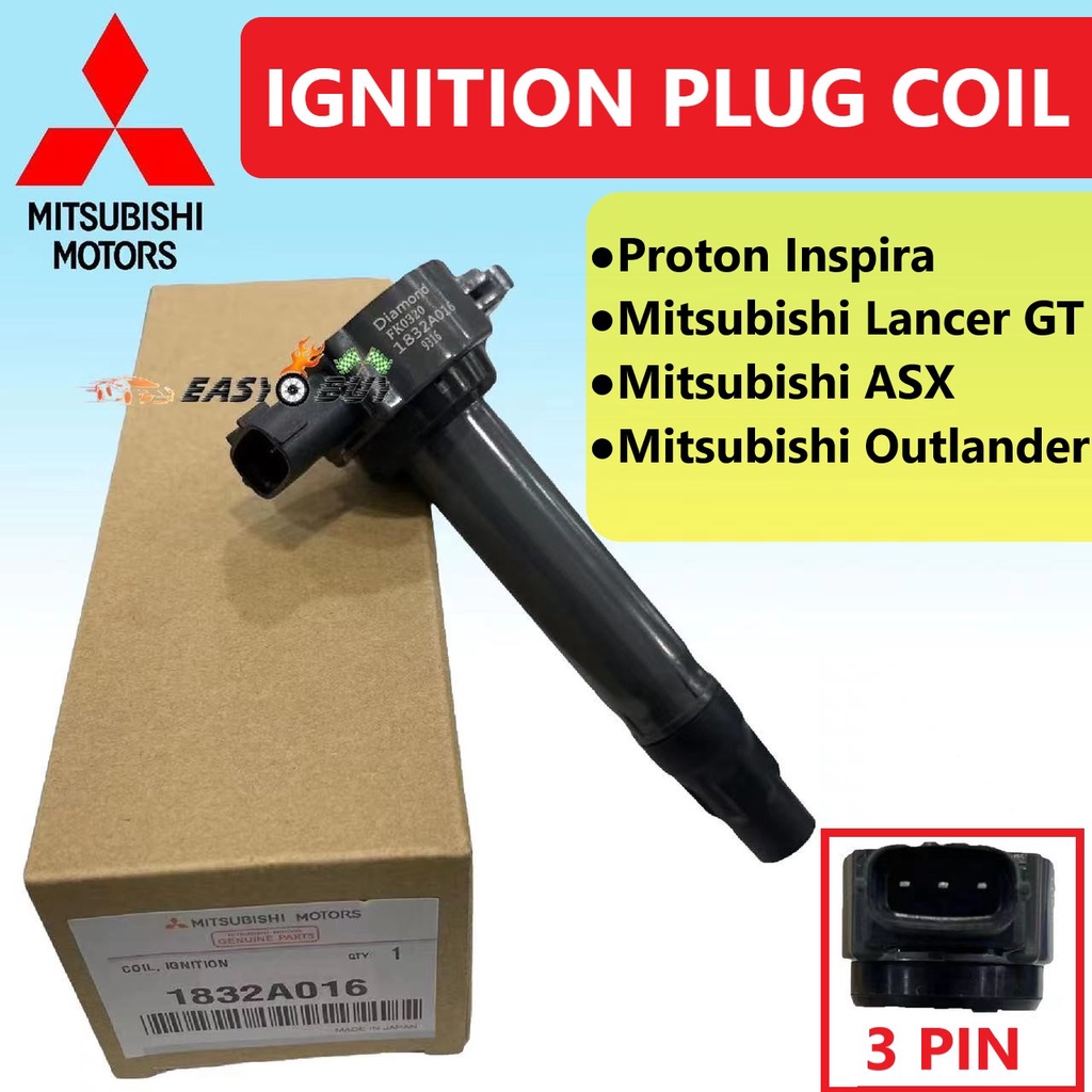 MITSUBISHI คอยล์จุดระเบิด - Proton INSPIRA / MITSUBISHI ASX / LANCER GT CY4A / Outlander 1832A016 MR