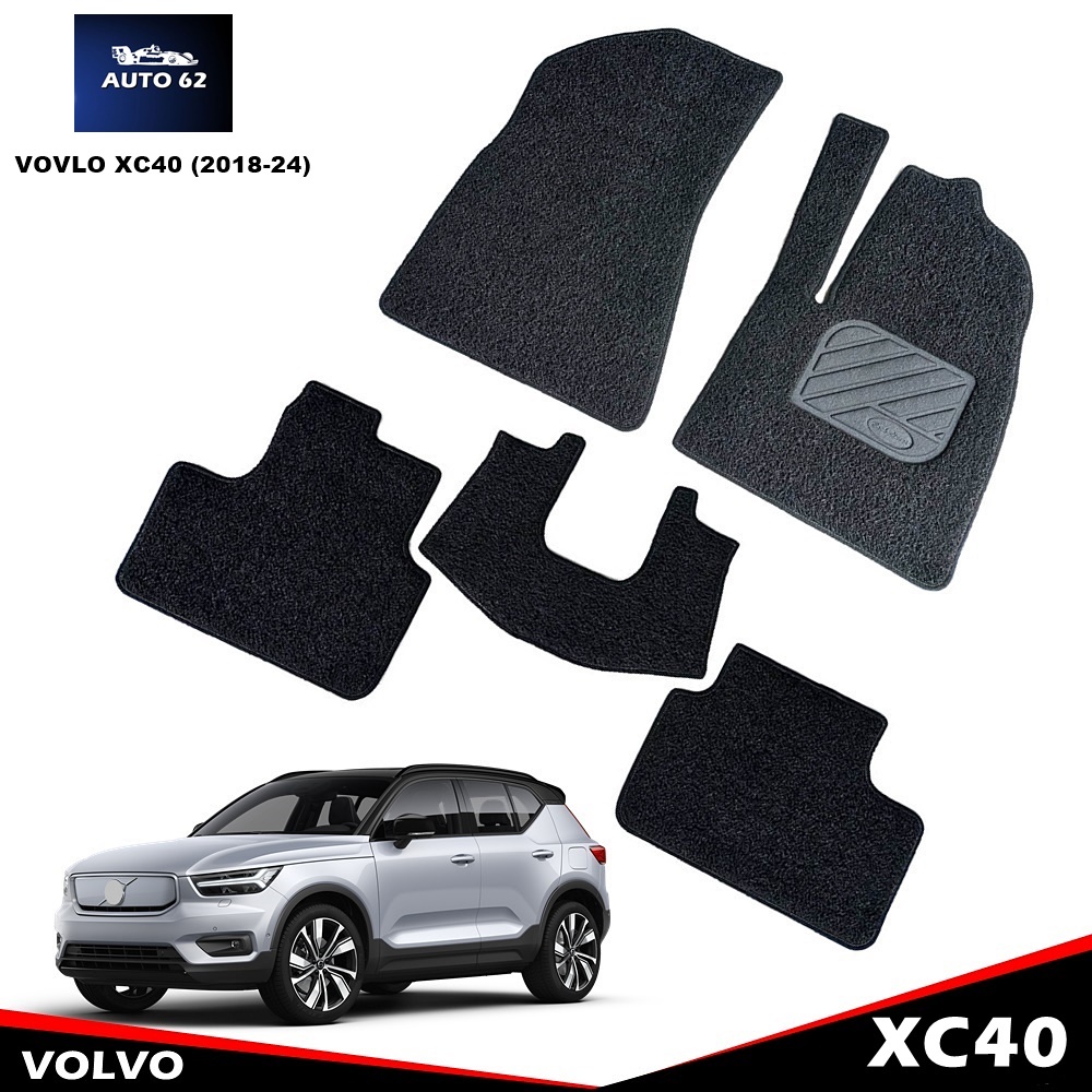 พรมดักฝุ่นรถยนต์ VOLVO XC40 ปี2018-24 , VOLVO C40 , EX40 , EC40 พรมดักฝุ่นไวนิล เข้ารูป ตรงรุ่นรถ