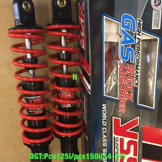 YSSแท้สำหรับPcx125i(ปี10-13)/Pcx150i(ปี14-17)ยาว315มม. รุ่นDTG Plus และpcx150i ปี18-20 ยาว350มม.