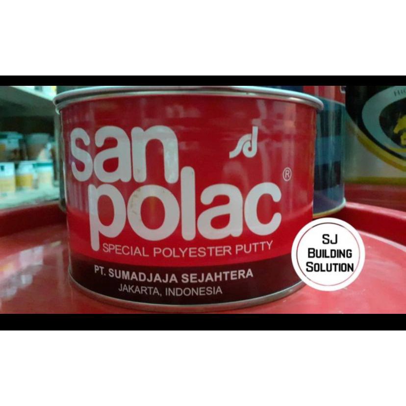 SAN POLAC Plastic Putty 1กก. Iron & Wood Putty 1กก. + ยา
