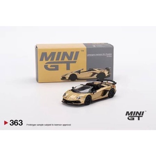 MINI GT 1:64 Lamborghini Aventador SVJ Roadster Oro Elios Diecast รถโมเดล รถของเล่น รถเหล็ก