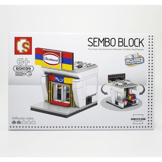 ตัวต่อ ชุด ร้านค้า SEMBO BLOCK 601039 จำนวนตัวต่อ 122 ชิ้น