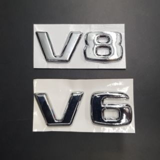 logo V6 V8 ของรถ benz amg