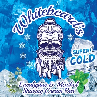 Whitebeards Super Cold Eucalyptus &amp; Menthol Shaving Cream Bar