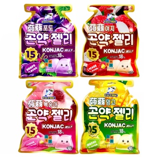 Captain Dolphin KONJAC Jelly เจลลี่ เยลลี่  (LYCHEE, GRAPE, PEACH, MANGO Flavor) 20g x 10 pcs 200g