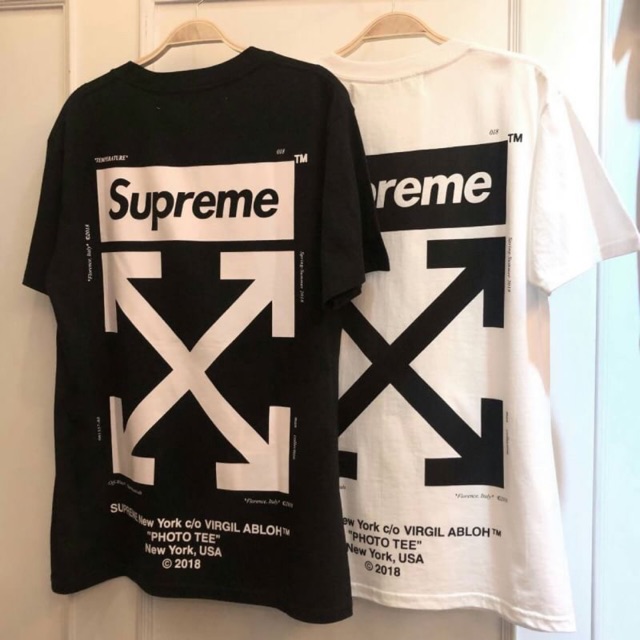 off white x supreme t shirt