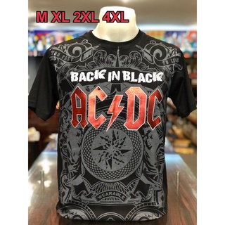 เสื้อวง ACDC แขนสั้น ผ้าคอตตอน100 %