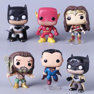 hot🔥 Anime pop Justice League DC hero characters Batman Flash Superman model