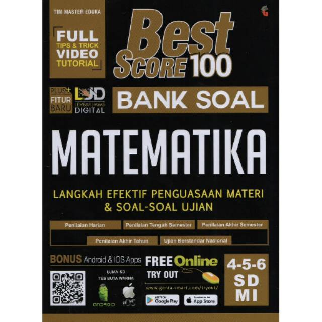 BEST SCORE JUNIOR HIGH SCHOOL STUDENT BOOK 100 BANK MATHEMATICS QUESTIONS สําหรับ SMP/MTS 7-8-9