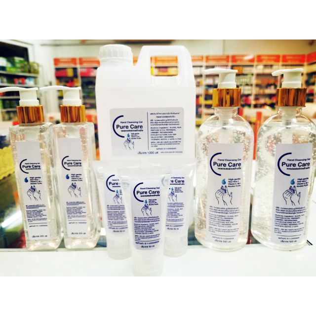 **พร้อมส่ง**

Pure Care Hand Cleansing Gel Alcohol 72.9%