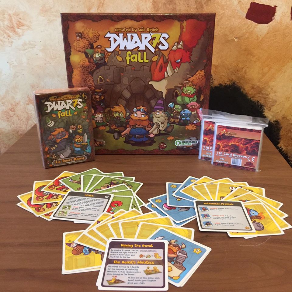 Dwar7s Fall Collector's Edition Big Box กล่องเดียวครบทุกอย่าง โปรโม Promo Playmat Dwarf falls boardg