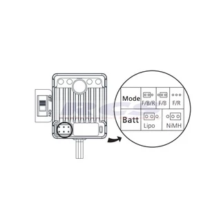 HW 7804097 THW-1060-RTR Waterproof Brushed ESC (นำเข้าโดย TAMIYA ประเทศไทย)
