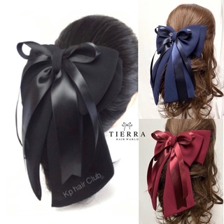 Bow chiffon satin Ribbon เน็ตติดผม โบว์ติดผม