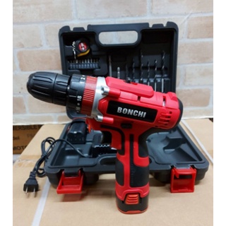 สว่านแบต 3 ระบบ BONCHI สว่านไร้สาย แบต2ก้อน ทั้งชุด 29ชิ้น cordless drill สว่าน 28V 3ระบบ