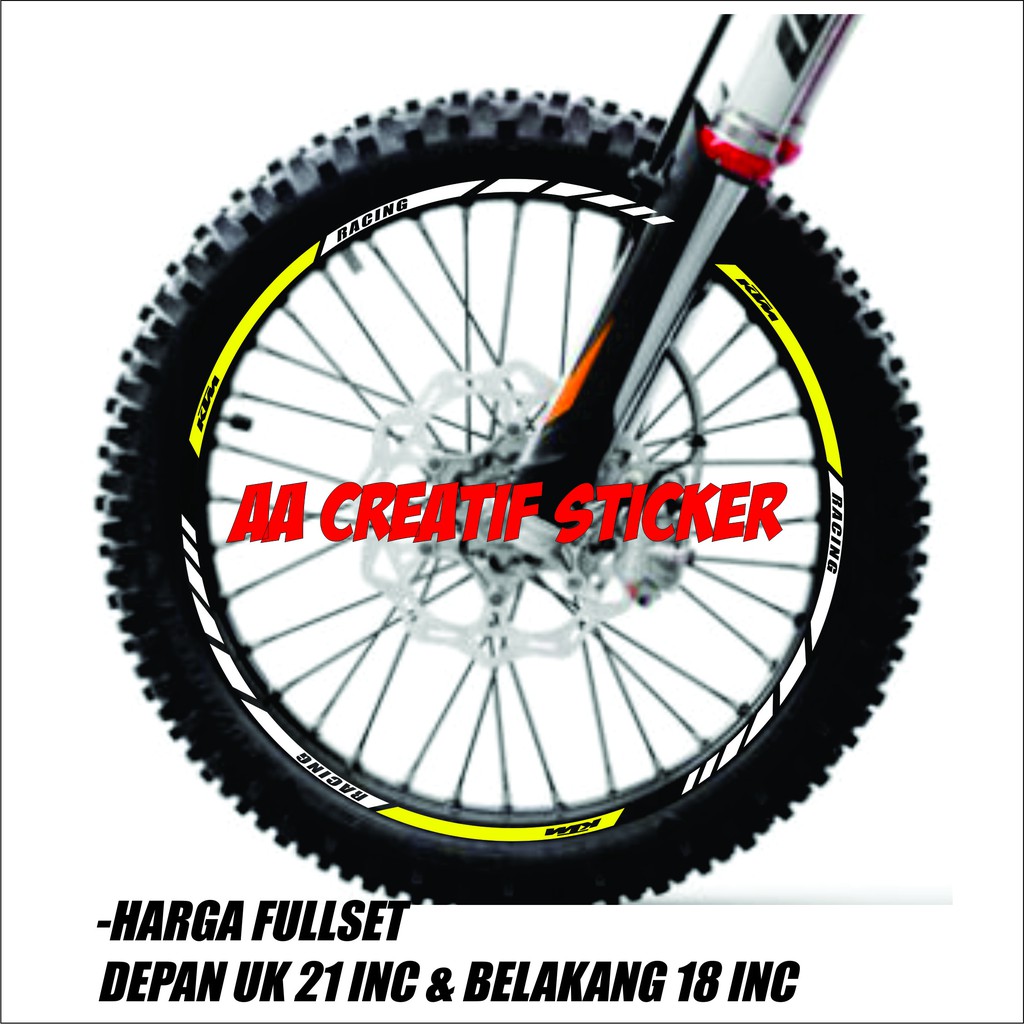 สติ๊กเกอร์ KTM EXC 300 TRAIL RIMS